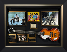 Load image into Gallery viewer, The Beatles with a Paul McCartney JSA Authenticated Signature and a Replica Echo Bass