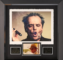 Load image into Gallery viewer, Jack Nicholson "Cigar Afficionado" Giclee with a JSA Authenticated Signed Color Photo