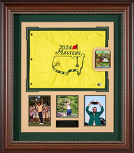 Load image into Gallery viewer, 2024 Masters Champion Scottie Scheffler with Authenticated Signed 2024 Masters Flag