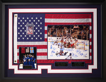 Load image into Gallery viewer, Miracle On Ice USA Olympics 1980 Hockey Team Gold Medal Winners with Signed Jersey