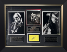 Load image into Gallery viewer, Willie Nelson with JSA Authenticated Signed B&W Photo