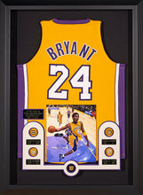 Load image into Gallery viewer, Kobe Bryant JSA Authenticated Signed Photo, Jersey and Replica NBA Championship Rings