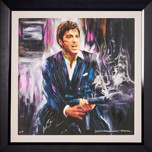 Load image into Gallery viewer, Al Pacino Authenticated Signed Painting from Scarface by Artist Dick Zimmerman