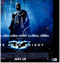 Load image into Gallery viewer, The Dark Knight Batman Christian Bale Beckett Authenticated Signature