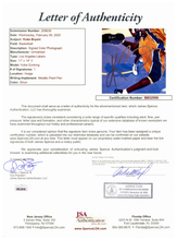 Load image into Gallery viewer, Kobe Bryant JSA Authenticated Signed Photo, Jersey and Replica NBA Championship Rings