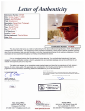 Load image into Gallery viewer, Jack Nicholson "Cigar Afficionado" Giclee with a JSA Authenticated Signed Color Photo