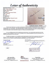 Load image into Gallery viewer, Albert Einstein with JSA authenticated Autographed Gimbels Intellectuals Stamp Display