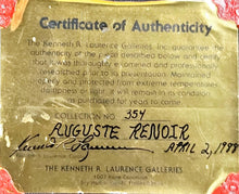 Load image into Gallery viewer, Auguste Renoir with Authenticated Signed Photographic Print of Still Life Painting