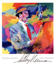 Load image into Gallery viewer, Frank Sinatra - LeRoy Neiman Autographed Painting, JSA Authenticated