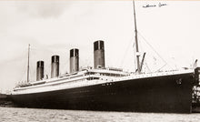 Load image into Gallery viewer, Titanic Survivor Signed & Stock from International Mercantile Marine