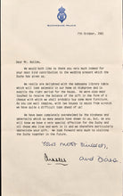 Load image into Gallery viewer, Signed Prince Charles And Princess Diana Letter