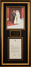 Load image into Gallery viewer, Signed Prince Charles And Princess Diana Letter