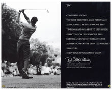 Load image into Gallery viewer, 5X Masters Champion Tiger Woods Signature, Masters Flag and Badges