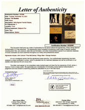 Load image into Gallery viewer, The Beatles with John Lennon, Authenticated Signatures of the Fab Four and Replica Guitar