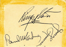 Load image into Gallery viewer, The Beatles with John Lennon, Authenticated Signatures of the Fab Four and Replica Guitar