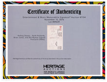 Load image into Gallery viewer, The Rolling Stones with Authenticated Signatures, Post Cards and Replica Guitar
