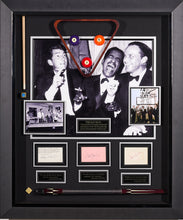 Load image into Gallery viewer, The Rat Pack with Dean Martin, Sammy Davis, JR and Frank Sinatra's Signatures