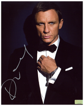 Load image into Gallery viewer, Collage of all the Stars that Portrayed James Bond with their Authenticated Signatures