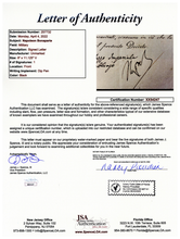Load image into Gallery viewer, Napolean Bonaparte with JSA Authenticated Signed Letter from 1813