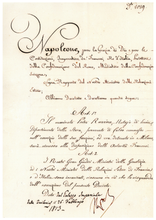 Load image into Gallery viewer, Napolean Bonaparte with JSA Authenticated Signed Letter from 1813