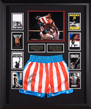 Load image into Gallery viewer, Rocky Boxing Shorts JSA Authenticated Signed by Sylvester Stallone