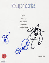 Load image into Gallery viewer, Sydney Sweeney with Signed Euphoria Pilot Episode Script