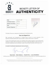 Load image into Gallery viewer, Marvel Superheroes Poster with Stan Lee's Beckett Authenticated Signature