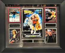 Load image into Gallery viewer, Back To The Future with Authenticated Signatures of Michael J Fox and Christopher Lloyd