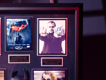 Load image into Gallery viewer, Batman & Joker : Christian Bale and Heath Ledger Signed Display With Mask Prop