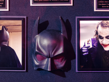 Load image into Gallery viewer, Batman & Joker : Christian Bale and Heath Ledger Signed Display With Mask Prop