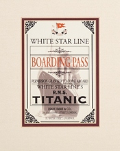 Load image into Gallery viewer, Titanic Survivor Signed & Stock from International Mercantile Marine