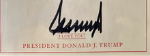 Load image into Gallery viewer, President Trump Survives Assassination Attempt - Fight, Fight, Fight with Authenticated Signature