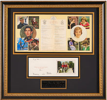 Load image into Gallery viewer, Prince Charles and Princess Diana Authenticated Signatures on Christmas Card