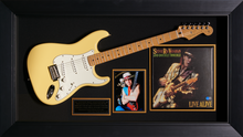 Load image into Gallery viewer, Stevie Ray Vaughan with Signed Album Cover and Fender Stratocaster