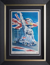 Load image into Gallery viewer, F1 Lewis Hamilton Second World Championship 2014 Dual Signed Painting by Masha 5 of 50