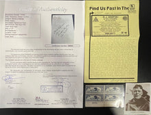 Load image into Gallery viewer, Charles Lindbergh "Lucky Lindy" Autographed Display