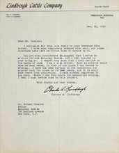 Load image into Gallery viewer, Charles Augustus Lindbergh Signed Letter Display 45x27 JSA Authentication "Lucky Lindy"
