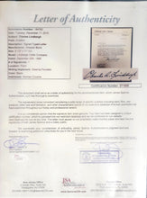 Load image into Gallery viewer, Charles Augustus Lindbergh Signed Letter Display 45x27 JSA Authentication "Lucky Lindy"