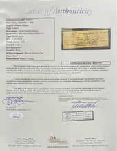 Load image into Gallery viewer, Thomas Edison Autographed Cheque Display