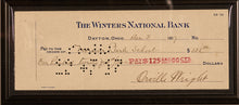 Load image into Gallery viewer, The Wright Bothers Signed Cheque