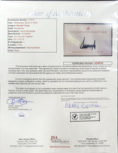 Load image into Gallery viewer, President Trump behind Oval Office Desk - Authenticated Signature