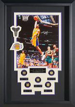 Load image into Gallery viewer, Kobe Bryant Signed Photo With Replica NBA Championship Rings