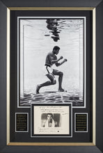 Load image into Gallery viewer, Muhammad Ali Training in Pool With Authenticated Signature with Note