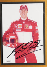 Load image into Gallery viewer, F1 Legend & 7X World Champion Michael Schumacher with JSA signature