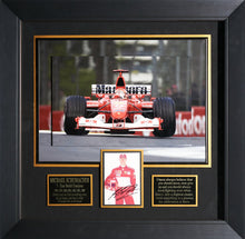 Load image into Gallery viewer, F1 Legend & 7X World Champion Michael Schumacher with JSA signature