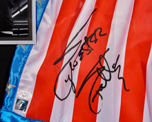 Load image into Gallery viewer, Rocky Movie Posters with Sylvester Stallone's Autographed Boxing Trunks