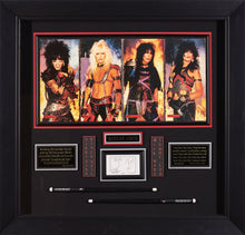 Load image into Gallery viewer, Motley Crue with Authenticated Signatures from All Members of the Band.