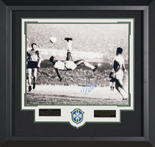 Load image into Gallery viewer, Pele B&W Photo of Horizontal Kick Signed and Authenticated