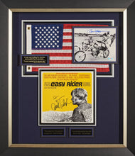 Load image into Gallery viewer, Easy Rider Authenticated Signed Album Cover and B&W Photo of Peter Fonda