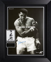 Load image into Gallery viewer, Autographed "Impossible is Nothing" Adidas Poster Ad Singed by Muhammad Ali
